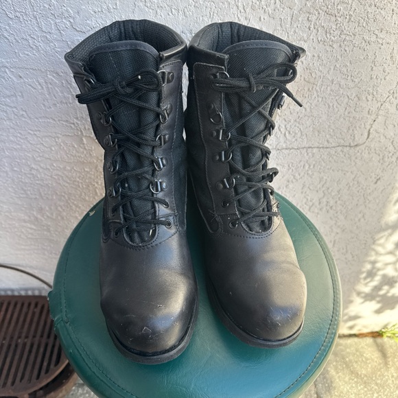 Gore-Tex Vintage Black leather lace up hiking boots main image 6